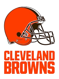 Cleveland Browns logo featuring an orange helmet icon and team wordmark on a transparent background.