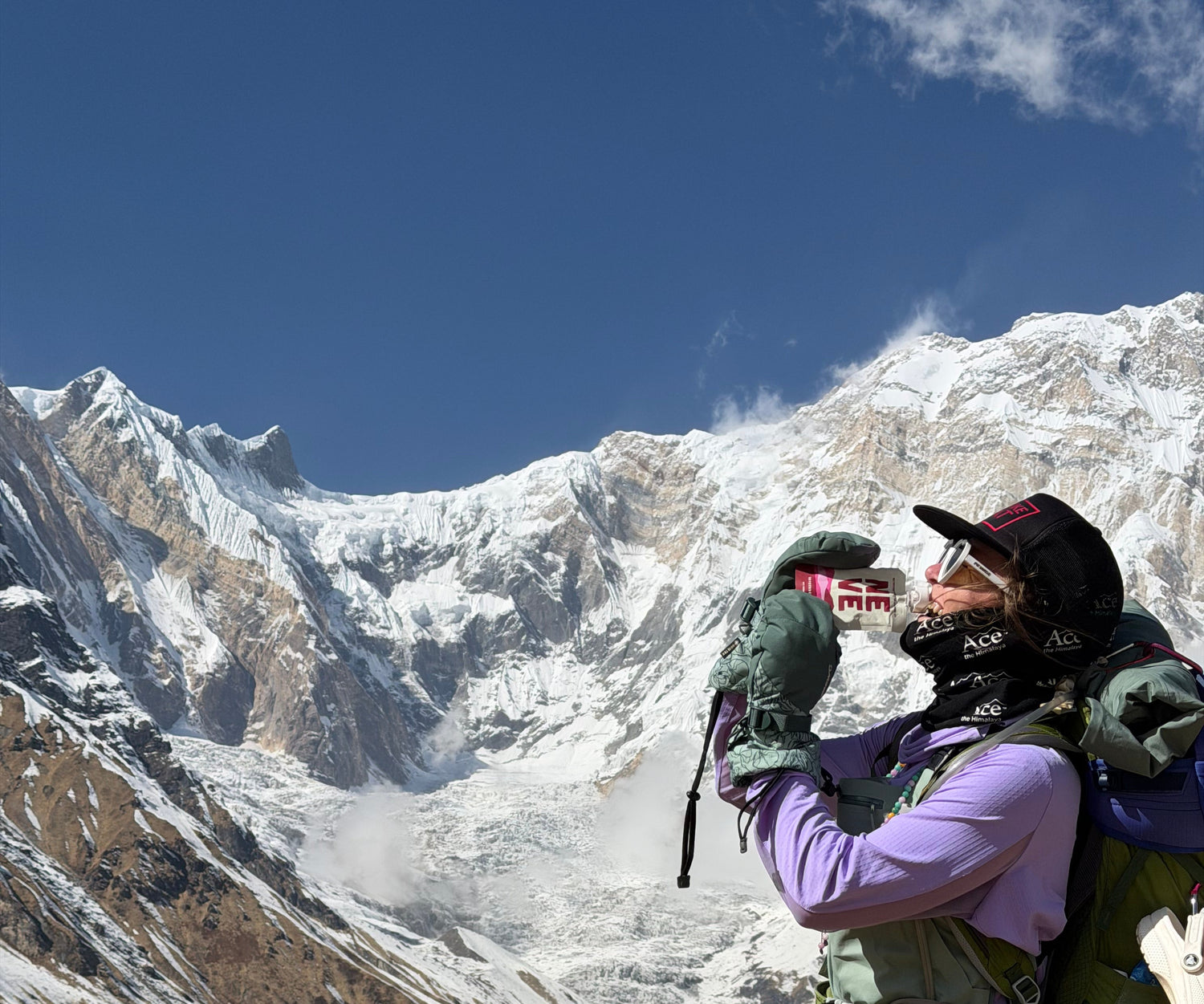 Women in Nepal eating Boysenberry Beet Neve