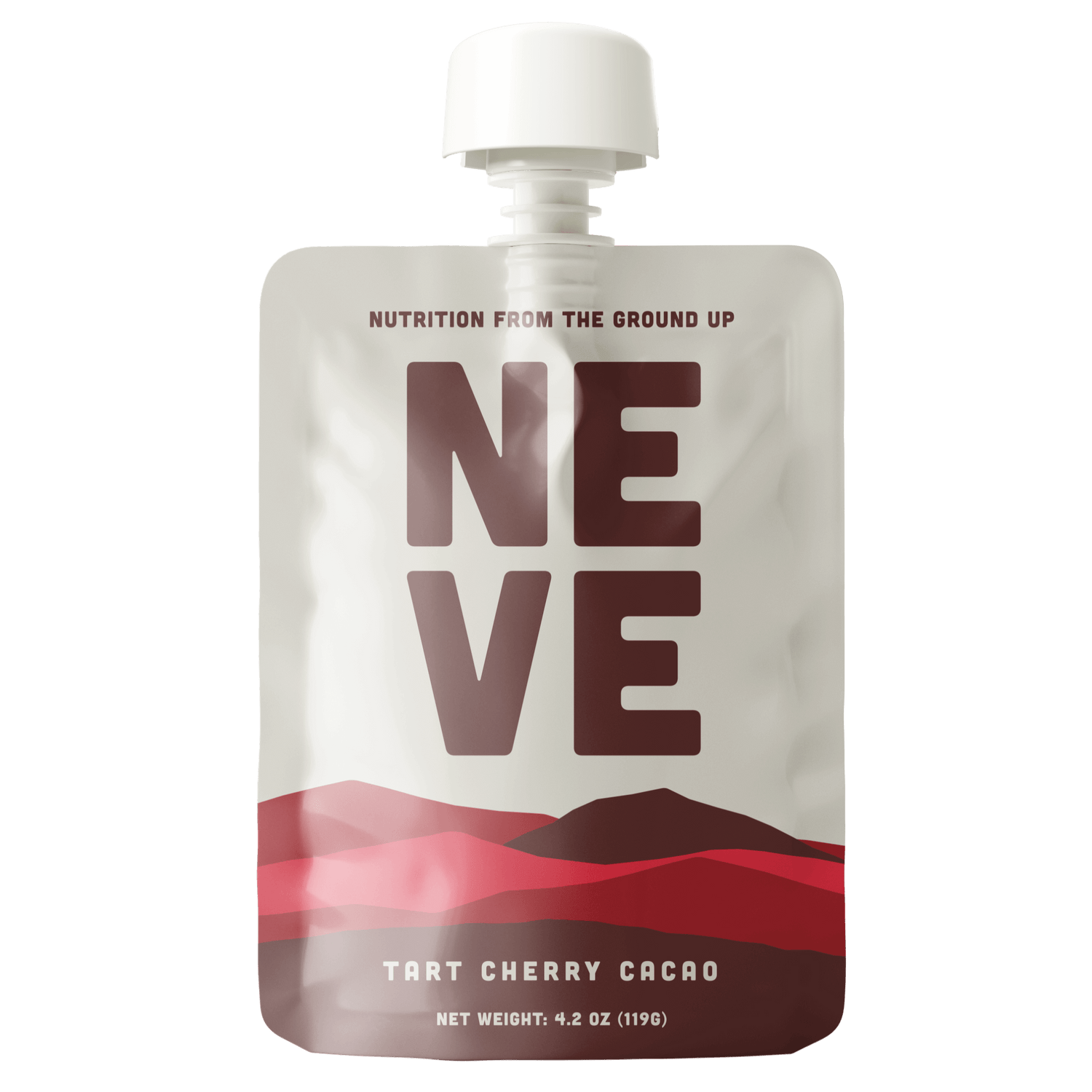 Tart Cherry Cocoa recovery plant-based smoothie pouch package 